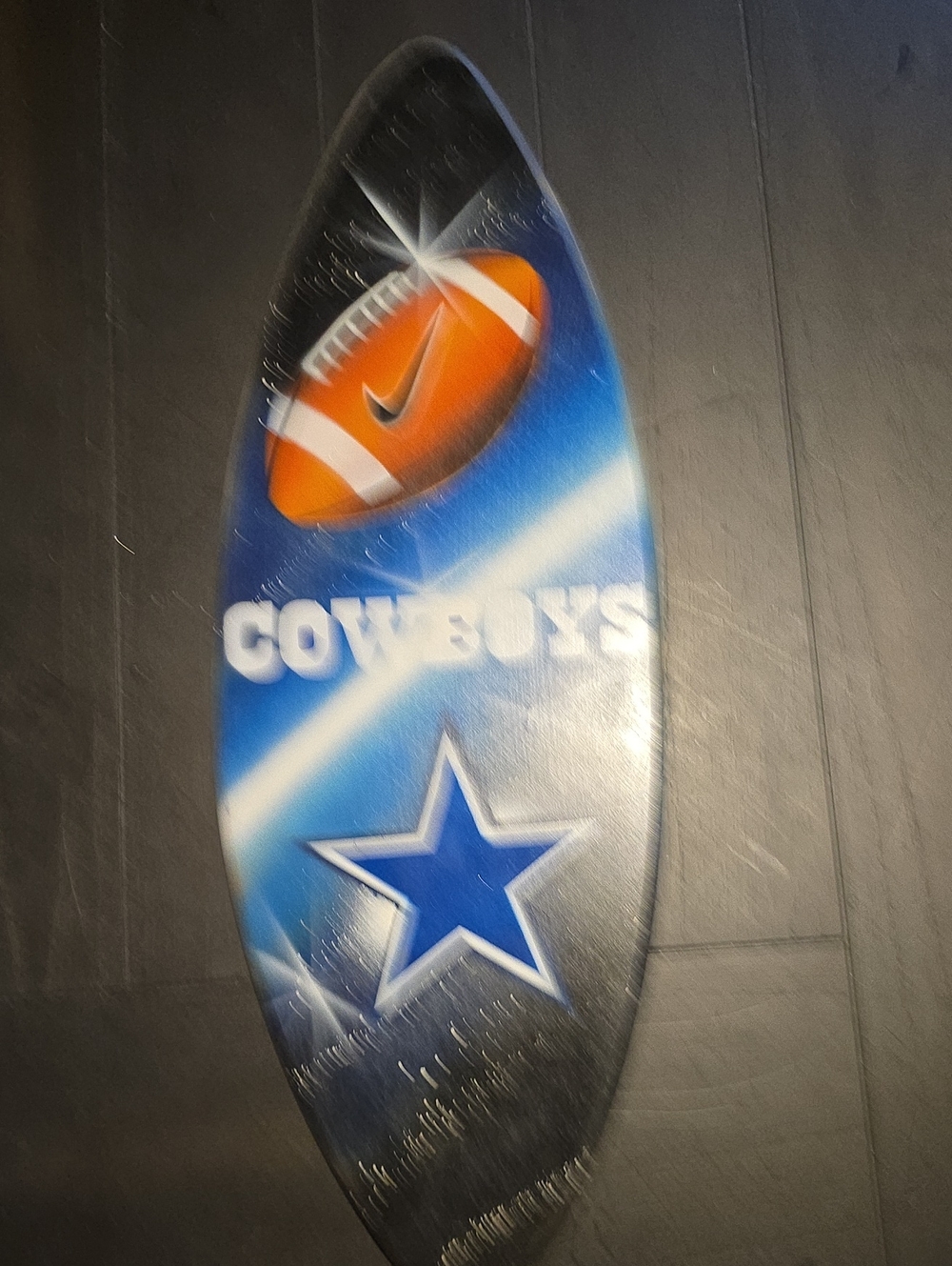 Nike Cowboys Wall Skateboard Art 8"×22"